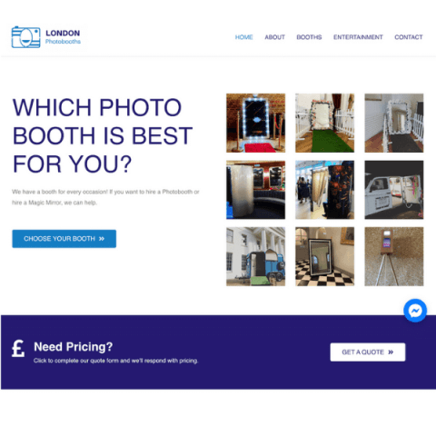 London Photobooths Website